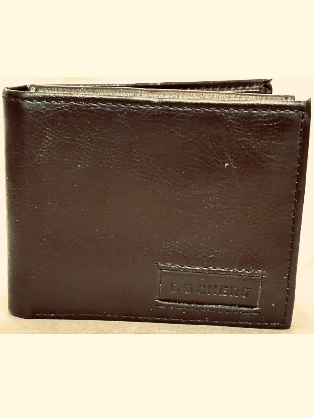 Dockers Brown Bifold Mens Wallet Flip Up ID Window 7 Card Slots Billfold